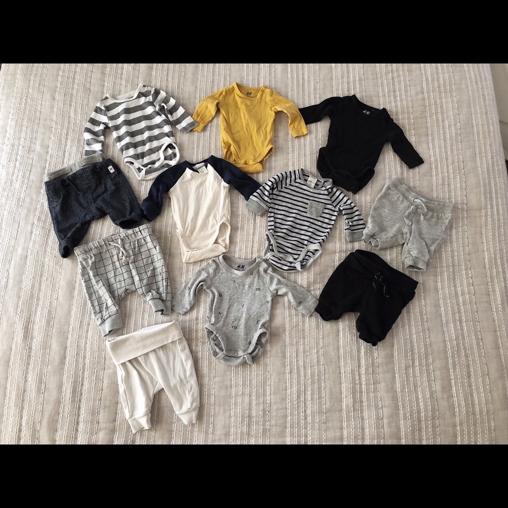 H&M Baby Boy Bodysuits and Sweats Bundle